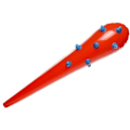 Miniatyrbillede 1 af 2: Oppustelig Caveman bat Børnelegetøj 85cm Red