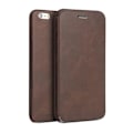 Pikkukuva 1 / 2: iPhone 6 / 6s - Eco-Läder Toppkvalitet Slim Flip Case - Brun Brown