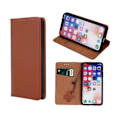 Pikkukuva 2 / 4: iPhone XR - Äkta Läder Flip Case Mobilplånbok - Brun Brown
