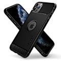 Pikkukuva 2 / 5: iPhone 12 PRO MAX - SPIGEN Rugged Armor Skal - Mattsvart Black