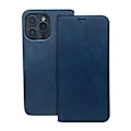 Miniatyrbild 2 av 2: iPhone 16 Pro - Smart Suede Läder fodral Mobilplånbok Marinblå Marinblå