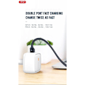 Miniatyrbillede 3 af 4: Snabbladdare för iPhone / Samsung 18W PD USB-C Väggladdare White