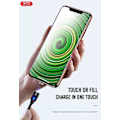 Miniatyrbild 3 av 5: Magnetic 3in1 Lightning / USB-C 2.4Amp Laddningskabel -100cm Svart