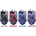 Miniatyrbillede 3 af 3: REBLETEC HORNET Gaming Optical Mouse - 6 knappar Blue