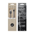 Miniatyrbillede 1 af 2: iPhone Hurtig opladning Lightning kabel til iPhone / iPad - Sort Black