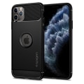 Miniatyrbild 1 av 5: iPhone 12 PRO MAX - SPIGEN Rugged Armor Skal - Mattsvart Svart