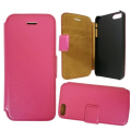 Miniatyrbillede 1 af 2: iPhone 5 / 5s / SE - Eco-Läder Snyggt Mobilplånbok - Rosa Pink