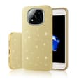 Xiaomi Redmi Note 14 Pro - 3in1 Glitter Elegant Mjuk Skal Guld Guld