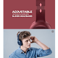 Pikkukuva 5 / 5: HAVIT Stereo On-Ear langattomat Bluetooth V5.1 -kuulokkeet AUX/TF/FM Red