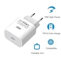 Snabbladdare för iPhone / Samsung 18W PD USB-C Väggladdare Vit