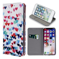 Miniatyrbillede 1 af 3: Samsung Galaxy J6 Plus - Fodral Mobilplånbok - Trendy Hearts Grey