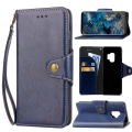 Pikkukuva 1 / 4: Samsung Galaxy S9 Plus - Retro Oil Fodral Mobilplånbok - Blå Blue