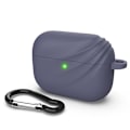 Miniatyrbillede 1 af 5: DEVIA Silikone Opladningsetui til AirPod Pro med krog - blå Blue