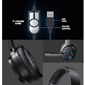 Miniatyrbild 4 av 5: Havit Over-Ear Spelhörlurar LED-ljus 7.1 Stereo Trådbundna Med Mikrofon Svart