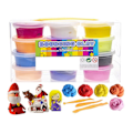 Miniatyrbild 2 av 7: 12-Pack Mjuk och Stretchy Bouncing Clay / Fluffy Slime multifärg