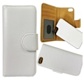 Miniatyrbillede 1 af 2: iPhone 5/5s/SE  Eco-Läder Mobilplånbok avtagbar Bakstycket - Vit White