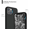 Miniatyrbild 3 av 4: iPhone 16 - Matt TPU Mjuk Skal - Svart Svart