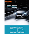 Miniatyrbilde 2 av 5: Halogen Bilfrontlys Pære H7 Cool Blue Ultra Hvit 5300K 12V 55W (2 stk)
