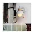 Miniatyrbillede 3 af 5: Stue Veranda Ganglampe Nordisk Minimalistisk Moderne Soveværelse Sengelampe Macaron Vægslampe (Hvid)
