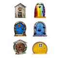 Miniatyrbillede 1 af 5: 6 stk. Feedøre til Træer Miniature Fe Have Udendørs Dekoration Tilbehør Havekunst Skulptur Dekoration til Børneværelse Vægge Træer