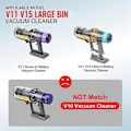 Miniatyrbild 3 av 5: Uppgraderad dammbehållare för V11 V15 Sv14 Sv15 Sv22 dammsugare, dammbehållare