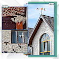 Miniatyrbilde 4 av 5: 2 stk. Refleksfugleskremsel Glatte Polerte Fugleskremsel Enheter Rombisk Polygon Refleks Utendørs Fugleskremsel For Fugler Duer Vedspett