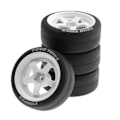 Pikkukuva 4 / 5: 4 kpl 65 mm 1/10 RC kilpa-autorenkaat maantiekäyttöön, Drift-auton renkaat TT01 TT02 XV01 -malleille