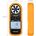 Miniatyrbilde 5 av 5: LCD Anemometer - Vindmåler med Bakgrunnsbelysning