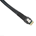 Miniatyrbild 5 av 5: Smal SAS-kabel upp till 12 GBPS Tennpläterad Koppar Flexibel Stabil Säker Micro SATA-kabel för Desktop-chassi HDD 0,5 meter / 1,6 fot