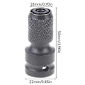 Miniatyrbillede 5 af 5: 1/2 til 1/4 Hex Ratchet Socket Wrench Socket Adapter Drive Converter Impact Tool Shytmv