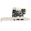 Miniatyrbilde 2 av 5: PCIE 1X til 1394A Kort 4 Porter PCIE Firewire 1394A Høyhastighet 2.5Gbps Båndbredde PCIe Firewire Kort for Win PC Server