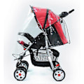 Miniatyrbild 4 av 5: Regnskydd Barnvagn Universal Vattentätt Regnskydd för Barnvagn, Regnskydd Barnvagn, Joggingvagn, Väderskydd Barnvagn, Vind, Snö, Damm, T