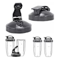 Miniatyrbillede 1 af 5: Flip Top To Go Låg Til Nutribullet Blender Mixer Juicer Kop 600w 900w Tilbehør