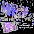 Miniatyrbillede 5 af 5: 2 stk. 100W UV LED Floodlight Sort Lys IP65 Vandafvisende Ultraviolet LED Lampe Effektbelysning til Akvarium