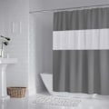Miniatyrbillede 1 af 4: Bruseforhæng skimmel, 3D transparent ECO bruseforhæng, beige, vandtæt og vaskbar, til badekar og brusere, 180 x 180 cm