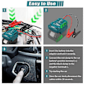 Miniatyrbillede 5 af 5: Kabler til startkabler Jump Kit til 18V batteri, startkabelsadapter Auto Booster kabel til start af bil ved hjælp af værktøj