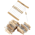 Miniatyrbilde 3 av 5: 500 stk 50 Verdier 1/2W 0,5W 5% Karbonfilm Motstander Assortert Kit Sett