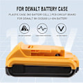 Miniatyrbild 4 av 5: Batteriutbytes Plastfodral för DeWalt 20V DCB201,DCB203,DCB204,DCB200 18V Li-Ion Batteri Skydd Delar för 3A 4A 5A
