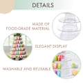 Miniatyrbild 3 av 5: 6-vånings Rund Plast Macaron Tornställ Macaronshållare Macaron Kaktorn Displayställ För Dessertvisning