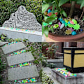 Miniatyrbillede 4 af 4: 200 stk. lysende sten, fluorescerende sten, farverige lysende sten, natsten, til akvarium havedekoration