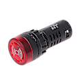 Miniatyrbillede 1 af 5: Ad16-22sm LED Blinkende Alarm Indikator Signallampe Med Buzzer Rød Grøn Gul