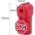 Pikkukuva 2 / 4: 50 kpl Anti Sweep Theft Stop Lock 7 mm Punainen Myymälä Turvallisuus Näyttö Koukku Lukko