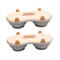 Miniatyrbild 1 av 5: 2 ST Mikrovågsugns Äggkokare 2 Fack Silikon Äggkokare för Kokta Ägg och Pocherade Ägg Kök Matlagning Äggkoppar, B