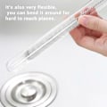 Miniatyrbillede 3 af 5: 10 stk. 10mm Dia Kemi Reagensglas Nylon Vaskbørste Værktøj Hvid