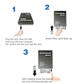 Miniatyrbillede 1 af 5: USB2.0 PCMCIA Kortlæser ATA Kortlæser PC Kortlæser USB 2.0 til PC ATA PCMCIA Adapter Flash Disk Hukommelseskortlæser