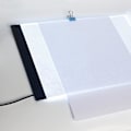 Miniatyrbilde 3 av 5: A4 LED Tegnebrett - Lysbord - Bærbar Hvit