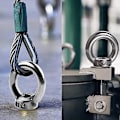 Miniatyrbilde 3 av 5: 10 stk Rustfritt Stål Ringmutter, M8 Løfteøye Mutter, Jernvare Øye Mutter, Hunn Feste Tråd Mutter For Løftetilbehør, Overflatepolering, Sølv