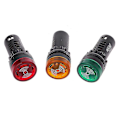 Miniatyrbillede 2 af 5: Ad16-22sm LED Blinkende Alarm Indikator Signallampe Med Buzzer Rød Grøn Gul