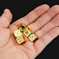 Miniatyrbild 3 av 5: 5 st Tärningar Metall Guld Färg Kostym Fest Hem Brädspel Tärningar Leksaker Set