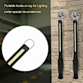 Pikkukuva 4 / 5: Ladattava LED-työvalo magneetilla ja USB:llä, 360 asteen kierto, ladattava LED-tarkastusvalo, koti, verstas, retkeily, vaellus, tarkastus L